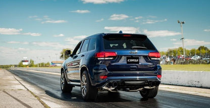 CORSA Performance 2.75" Catback Exhaust Dual Rear Exit with Twin 4.5" Black PVD Pro-Series Tips Jeep Grand Cherokee TrackHawk 2018-2020