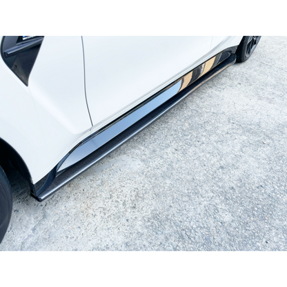 R1 Designed G80 M3 / G2X Carbon Fiber Side Skirt Extensions