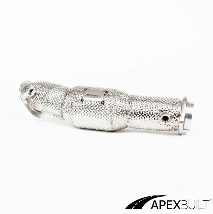 APEXBUILT® BMW G87 M2, G80 M3, & G82/G83 M4 RESONATED RACE DOWNPIPES (S58, 2021+)