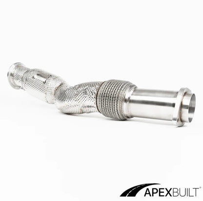 APEXBUILT® BMW G87 M2, G80 M3, & G82/G83 M4 RESONATED RACE DOWNPIPES (S58, 2021+)