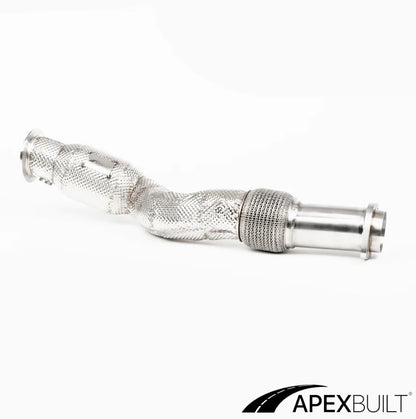 APEXBUILT® BMW G87 M2, G80 M3, & G82/G83 M4 RESONATED RACE DOWNPIPES (S58, 2021+)