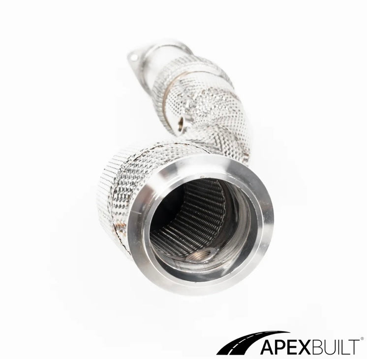 APEXBUILT® BMW G87 M2, G80 M3, & G82/G83 M4 RESONATED RACE DOWNPIPES (S58, 2021+)