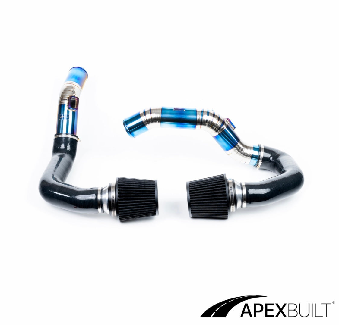 APEXBUILT® BMW F87 M2C, F80 M3, & F82/F83 M4 TITANIUM FRONT MOUNT INTAKE KIT (S55, 2015-20)