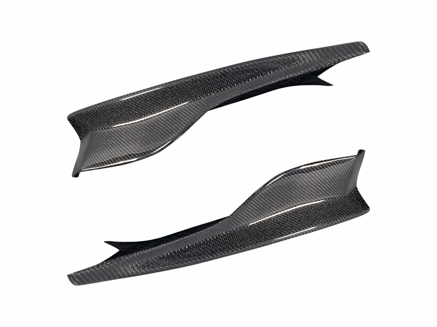 1M Carbon Fiber E82 Rear Bumper Splitters
