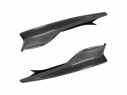 1M Carbon Fiber E82 Rear Bumper Splitters