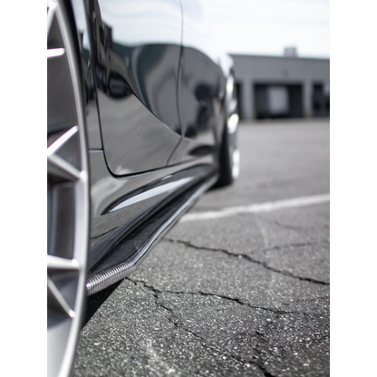 R1 Designed G80 M3 / G2X Carbon Fiber Side Skirt Extensions